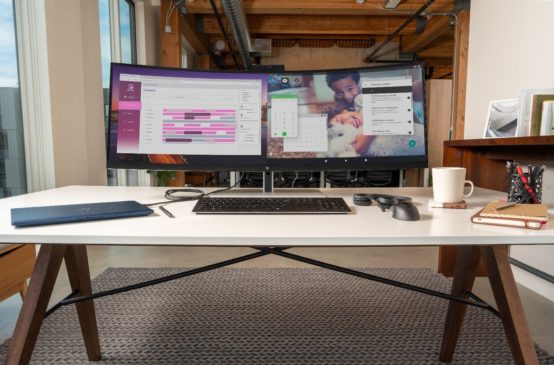 HP's new ultrawide screen can demonstrate two gadget's screens Simultaneously