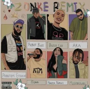 Phantom Steeze Zonke (Remix) ft Sjava, AKA, Nadia Nakai, Robot Boii, Buzzi Lee & Mustbebudz Mp3 Download Fakaza