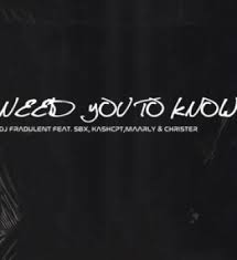 DJ Fradulent – Need you to know ft. SBX, KashCPT, Maarly & Christer Mp3 Download Fakaza